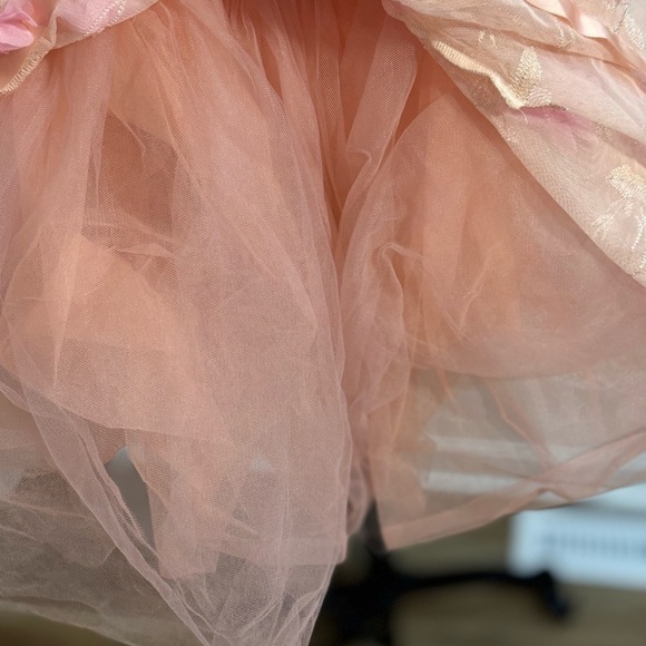 Weissman Pink and Cream Formal Kids Dress - Picture 9 of 12